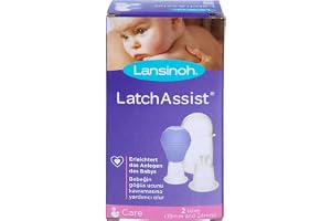 Lansinoh LatchAssist – mild bröstvårtformare – gör det lättare att sätta på barnet – inkl. tratt i två storlekar