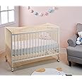 Amazon Brand - Solimo Crib Mosquito Net for Cot/Crib with Zipper Opening for Easy Access to Baby | Ideal for Standard Size Crib | Size: 125 cm(L) X 65 cm(W) (Standard),Peach