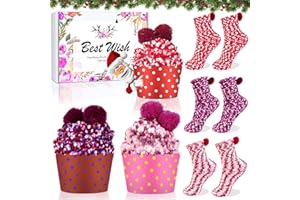 Swiecedon Cadeau pour femme - Lot de 3 paires de chaussettes amusantes - Idées cadeaux de Noël - Confortables - Chaudes et moelleuses - Pour la Saint-Valentin, les filles, les amies, les sœurs, les