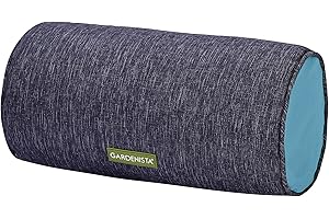 Gardenista rund Bolster Outdoor Kissen Nackenkissen | wasserbeständig UV-geschützt Nackenrolle mit fulling | langlebiges bequem Bolster Kissen | Rollen Kissen zur Unterstützung von Rücken (Blaugrün)