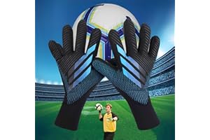 XSQD Transpirable Guantes Portero, Guantes para Niños Uso De Látex Grueso Y Látex Antideslizante, Guantes Portero Futbol, Talla 7/8/9/10, Adecuada para Atletas Y Principiantes