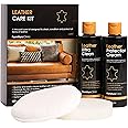 Furniture Clinic Leather Furniture Care Kit - Premium Cleaning Kit for Sofas & Furniture - 250ml Cleaner & Conditioner – For All Types of Leather