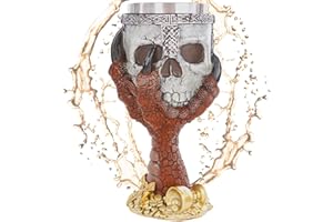mtb more energy Calice Claw of The Ruby Dragon - Crâne dans la Griffe du Dragon Rouge - Décoration Fantastique Fantaisie
