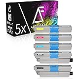 5 toner compatibili con OKI C301, C321DN, C301DN, MC332DN, MC342DN, MC342DNW, MC340 Series - nero 2.200 pagine ciascuno, colo