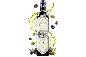 EPIGENETICS Organic Extra Virgin Olive Oil 1000ml | Prestige Cold Pressed Olives From Calabria, Italy | High Polyphenols | Premium Naturally Preserving Miron Violet Glass | 1L Vegan Friendly