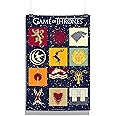 MCSID RAZZ Game of Thrones - All Houses Wall Poster A3 (Frame Not Included) | Official Licensed by HBO(Home Box Office), USA