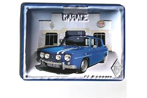 Les Collections Rétro Plaque métal R8 Gordini (20x15cm) modèle en Relief, Bleu