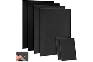 TAIXING 6 Stück Kunstleder Selbstklebend, Leder Reparatur Set Schwarz, 4er 20x30 cm+2er 10x20 cm Lederflicken Selbstklebend, Premium Leder Selbstklebend Patch für Sofas Autositze Möbel Leder Reparatur