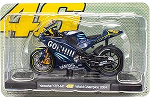 OPO 10 - Motorcycle 1/18 of The Doctor Valentino.Rossi, reproduction compatible with Yamaha YZR-M1 - World Champion 2004 - VR012