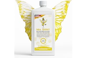 Mrs. SHINY - Détergent pour produit aspirateur laveur avec parfum d'agrumes - produit nettoyant aspirateur laveur - nettoyant pour sol pour robot de nettoyage - pour tous les aspirateurs - 750 ml