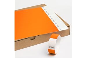 MESSIMO Braccialetti Tyve Discoteca Senza Stampa 19 x 255 mm -1000 Pezzi Bracciali Monouso per Eventi - Autoadesiva e Impermeabile