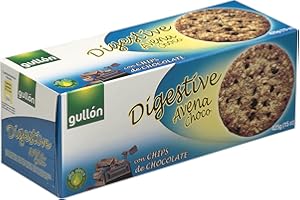 GULLON Gullón, Biscotti Digestive, Avena Frumento e Cioccolato, Confezione da 3, 425 gr