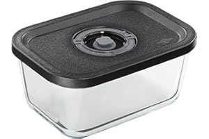 KÜCHENPROFI EasyFresh Boîte sous vide M | Verre incassable | Conservation des aliments par pompe à vide | Boîte sous vide avec couvercle en plastique | Hermétique et anti-fuite | Passe au four et au