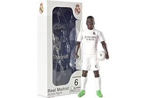 Megableu - Camavinga Football Figure - 20 cm - Large Realistic & Articulated Football Figure - Official Licensed Product - 10 Points of Articulation - Real Madrid Football Toy - Gift Idea for Fans