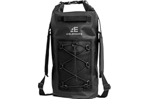 TELSA UK 4 Elements - Waterproof bag and Dry Bag Roll Top waterproof Rucksack, Wet bag & Hiking, waters sports or camping bag, 20L drybag