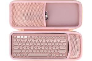 Peyyargo Hart Schutzhülle kompatibel mit Logitech Pebble 2 Combo, Pebble K380 / Pebble Keys 2 K380s Tastatur und Pebble M350 / M350S Maus (Rosa)