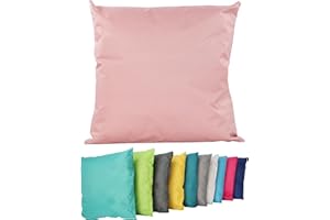 ‎COEN BAKKER Coen Bakker Outdoor Lounge Kissen 45x45cm Dekokissen Inkl. Füllung Wasserfest Sitzkissen Garten Stuhl Lotus Effekt, Farbe:Altrosa
