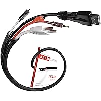 Kabelschlauch schwarz - selbstschließend - ø16mm cable sleeve - 2x1,5m Stücke - sammelt Kabel - PC und Schreibtisch…