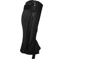 Hands On Equestrian Childrens Horse Riding Chaps Gaiters Black or Brown Amara Leather
