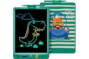 ‎DYNASONIC DYNA-PM Dinozaur Pisanie Tablet dla dzieci 10 cali, LCD Tablet do rysowania dzieci tablica magnetyczna dinozaur zabawka prezent 23, 3, 4, 5, 6, 7 8 lat.