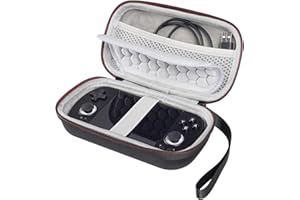 AONKE Hart Reise Tasche Case für Anbernic RG40XX H Handheld-Spielekonsole, Retro-Spielekonsole (Grey)