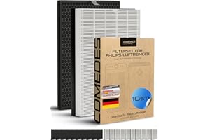 Comedes Set Filtro per Purificatore d'Aria Philips AC1214/10 e AC2729/10 Serie 1000 e 1000i - Compatibile con FY1410/30 e FY1413/30