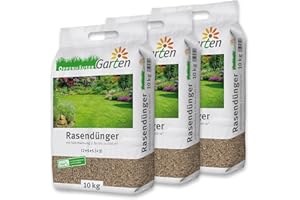 OPPENHÄUSER Engrais gazon printemps 30 kg pour jusqu’à 1500m² – Effet immédiat pour une pelouse dense, verte et robuste, repousse la mousse, engrais longue durée