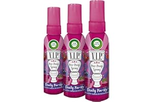 Air Wick V.I.Poo Toilet Freshener Spray, Fruity Pin-Up, 55ml, Pack of 3