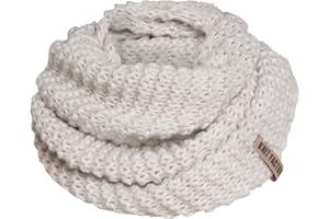 KNIT FACTORY - Alex Loop Schal - Schlauchschal - Winterschal - Rundschal - Herrenschal - Damenschal - Wollschal - Grob gestrickten Rippenmuster - Für Damen und Herren