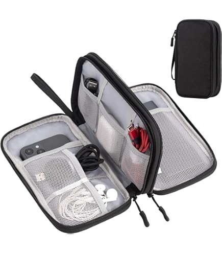 Ruyosn Kabel Organizer Tas Waterdichte Kleine Kabeltas Muistas met Externe Zak Elektronische Tas Electro Organizer Kabeltas Elektronica Accessoires Organisator Kabel voor Reizen, Grijs Ruyosn Kabel Organizer Tas Waterdichte Kleine Kabeltas Muistas met Externe Zak Elektronische Tas Electro Organizer Kabeltas Elektronica Accessoires Organisator Kabel voor Reizen, Grijs
