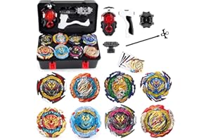 Netoke Gyros Kreisel Set, 4D Kampfkreisel Kreisel Modell Speed Mit Für Weihnachten, Geburtstag - 8 X Tops + Gyros Launcher MW