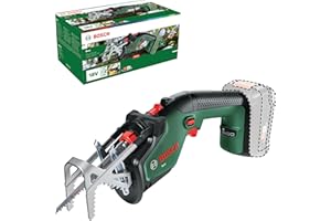 Bosch Home and Garden Akumulatorowa Piła Ogrodowa Bosch Keo, bez Akumulatora, System 18 V, Średnica Cięcia 80 mm, Precyzyjny, Szwajcarski Brzeszczot do Drewna, Opakowanie Kartooptymalne