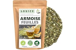 LOUICE Armoise en Feuilles 100g - Qualité Premium | 100% Naturelle et Séchée | Idéale pour Infusions Tisanes et Bien-être