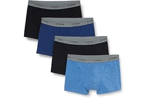 Athena Lot de 4 Boxers Ecopack Doublure Avant Homme