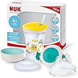 NUK 3-in-1 Set per imparare a bere con Trainer Cup Bicchiere Antigoccia (6+ mesi), Magic Cup 360° (8+ mesi) e Tazza Action Cu