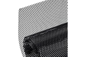 FOWYBE Car radiator grille, universal car grille mesh aluminium alloy racing grille net grid body bumper rhombic grill, metal grille car grille mesh