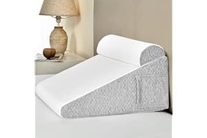 Dorifine Orthopaedic Bed Wedge Pillow for Sleep Apnea with Adjustable Pillow, Wedge Pillows for Acid Reflux,Back Pain Relief, Snoring, Leg Elevation with Washable Cover,Sleeping After Surgery