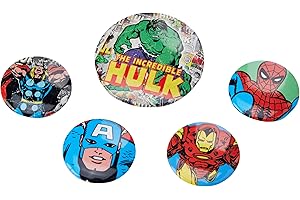 MARVEL COMICS Pyramid International Marvel Retro-Badge Pack Hulk, Multicolor, 10 x 12.5 x 1.3 cm