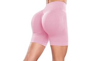 Ulknyss Sport Shorts Damen Push Up Booty Scrunch Sporthose Kurze Leggings Seamless Gym Shorts Hohe Taille Workout Fitness Radlerhose Damen