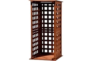 ‎DOBAR dobar® green label 29097FSC Kaminholzregal Kompakt | Brennholzregal Massivholz | Kleiner Kaminholzunterstand 0,08 m³ | Feuerholzregal für den Innenbereich | 39 x 39 x 85 cm | Braun