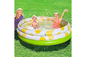 Float Joy Paddling Pool for Kids Toddler Baby Pool Inflatable 150 x 40 cm Large Dog Pool with Sprinkler Large Kids Pool Outdoor Water Toys