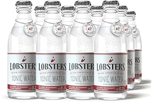 ‎LOBSTERS THE NEW GENERATION OF TASTE Lobsters - Tonic Water - 12 x 0,2l - Extra Dry and Classic - Erfrischend mit subtiler Bitterkeit durch Chinin, Made in Austria, Zuckerreduziert & ohne Farbstoffe, Perfekt für cocktail mix, Gin Tonic