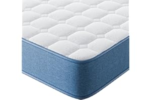 wowttrelax Double Mattress, Cooling Gel Memory Foam, Medium Firm, Supportive Pressure Relief with Soft Breathable Skin-friendly Fabric