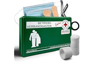 LEINA-WERKE LEINAWERKE 82182 BetriebsVerbandkäste Klein DIN 13157 mit Wandhalterung grün