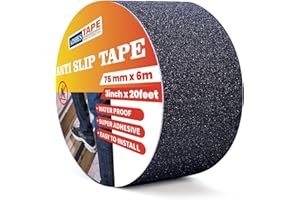 ADHES TAPE PURSUIT OF PERFECTION ADHES Grip Step Tape Anti Slip Tape Non Slip Tape Non-Kid Treads Safety Tape 3inch x 20feet High Traction Strong Adhesive Waterproof