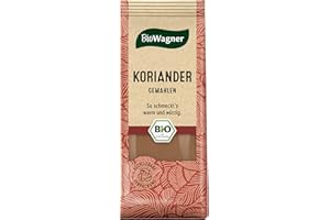 ‎BIOWAGNER BioWagner - Bio Koriander gemahlen | würziges Aroma für Currygerichte, Weihnachtsgebäck oder eingekochtes Obst | naturbelassene Bio-Zutaten | recyclebare Verpackung | 40 g