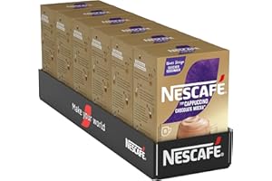 NESCAFÉ GOLD Typ Cappuccino Chocolate, Getränkepulver aus löslichem Bohnenkaffee mit feiner Schokoladennote, koffeinhaltig, 6er Pack (6 x 8 Sticks à 18g)