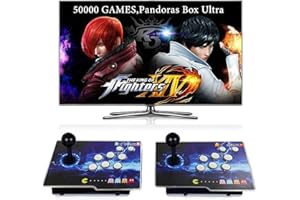 RegiisJoy 50000 in 1 Pandoras Box Ultra Arcade Retro Game Machine PC Projector TV 2-4 Players 3D Games Hidden Search Save Charge/Pause Games 1280x720 Separate Console