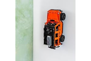 Brickify Gancho de montaje en pared compatible con Lego Technic Mercedes G500 42177 - Fabricado en el Reino Unido - Coche no incluido