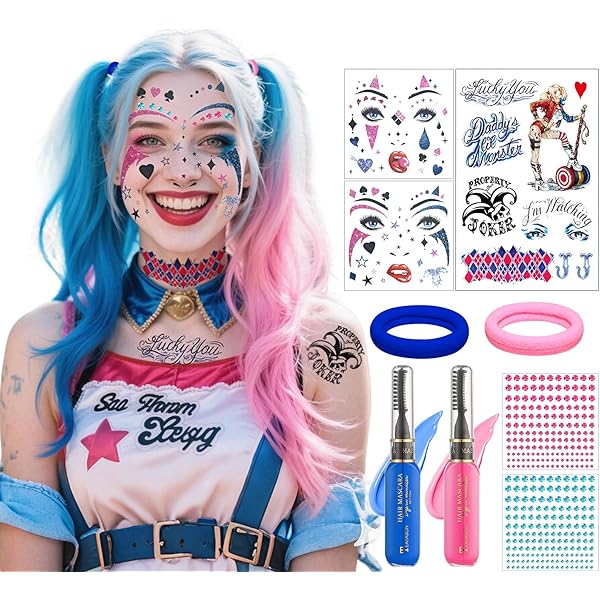 Harley Quinn Cosplay Gloves Sucide Squad Handwear Costume Accessories Halloween